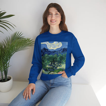 Olive Trees by Vincent Van Gogh Unisex Heavy Blend™ Crewneck Sweatshirt