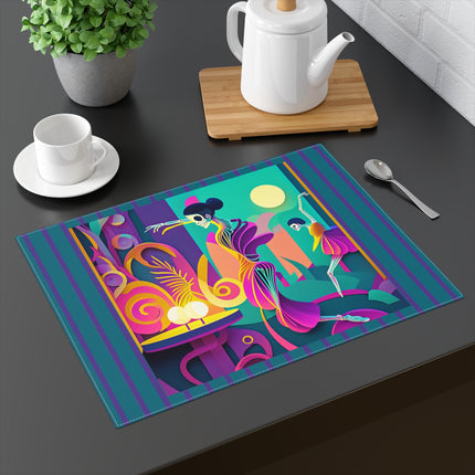 Dance of the Skeleton Ballerinas Placemat, 1pc