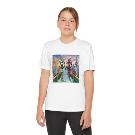 Cyber Punk Robot Models Youth Competitor Tee