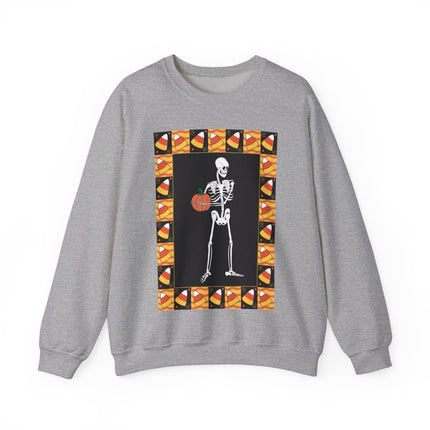 Candy Corn Skeleton Unisex Heavy Blend™ Crewneck Sweatshirt