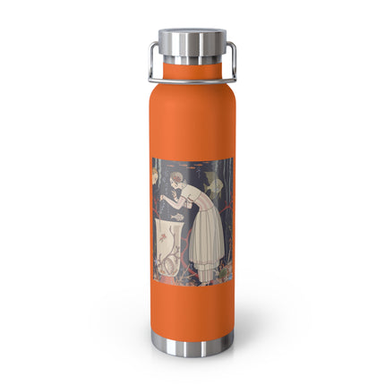 L'Etourdissant Petit Poisson (The Dazzling Little Fish) by George Barbier Copper Vacuum Insulated Bottle, 22oz
