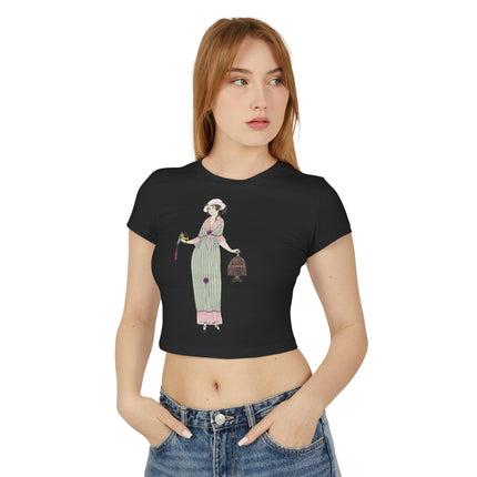 Illustrated Elegance – Parisian Fashion Tee