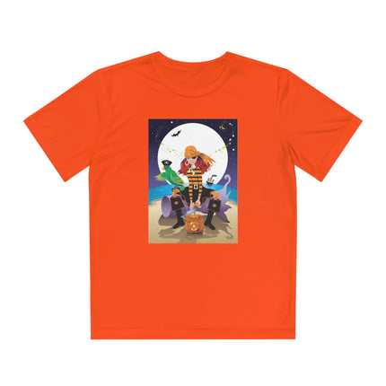 Moonlit Pirate Halloween Youth Competitor Tee