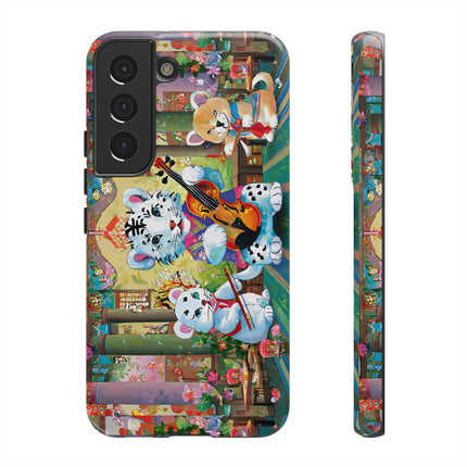 Melodies of the Snow Lion Cub Phone Cases