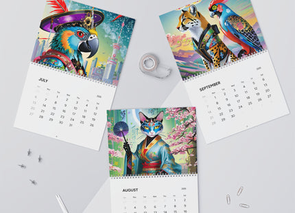 Neon Beasts: A Cyberpunk Odyssey Wall Calendars (2025)