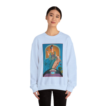 March & Aquamarine (Gem Series) by Sofia Chiostri Unisex Heavy Blend™ Crewneck Sweatshirt