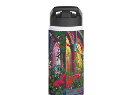 Neon Swarm Stainless Steel Water Bottle