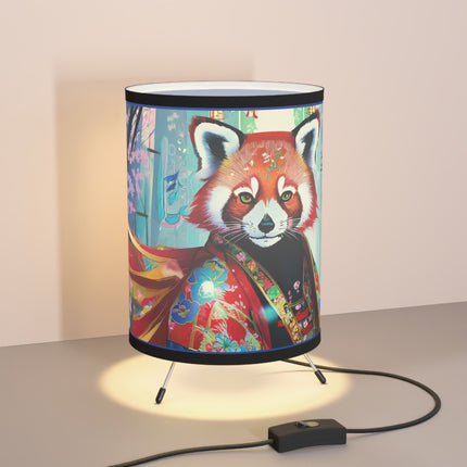 Cybernetic Red Panda Tripod Lamp