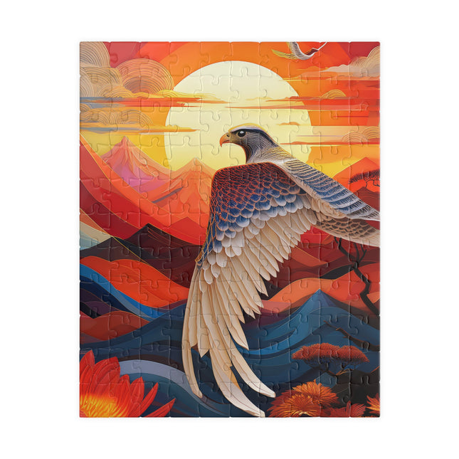 Falcon's Sunset Masterpiece Puzzle (110, 252, 520, 1014-piece)