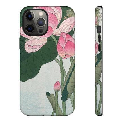 Blooming Lotus Flowers by Ohara Koson Phone Cases