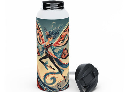 Dragon Fairy of the Temple Stainless Steel Water Bottle, Standard Lid