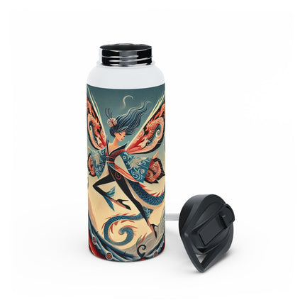 Dragon Fairy of the Temple Stainless Steel Water Bottle, Standard Lid