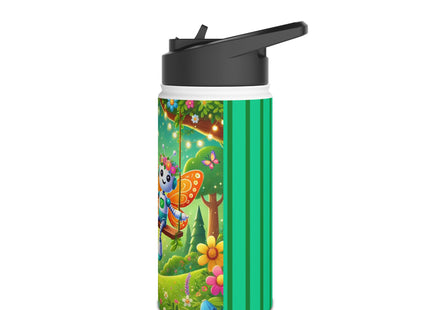 Robot Fairy Stainless Steel Water Bottle, Standard Lid