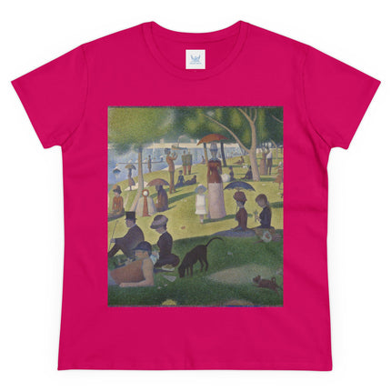A Sunday on La Grande Jatte by Georges Seurat Women's Midweight Cotton Tee