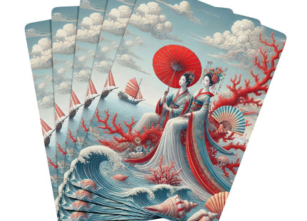 Ladies by the Quiet Sea Playing Cards