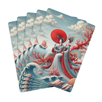 Ladies by the Quiet Sea Playing Cards