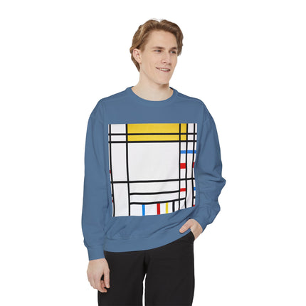 Place de la Concorde by Piet Mondrian Garment-Dyed Sweatshirt