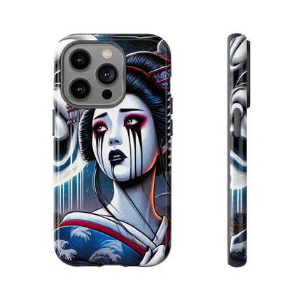 Geisha’s Black Ink Tears Phone Cases