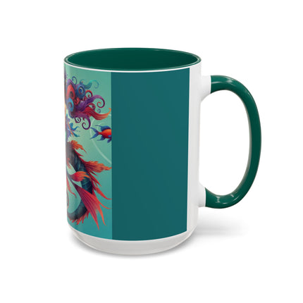 Mermaid & Sea Dragon Mug – Ocean Guardian & Mythic Beauty