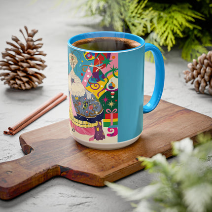 🎀✨ The Christmas Court Of Joy Colorful Mug – Art Deco Holiday Fantasy