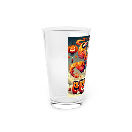 Jack-O’-Lantern Drums & The Kabuki Rabbit Glass, 16oz