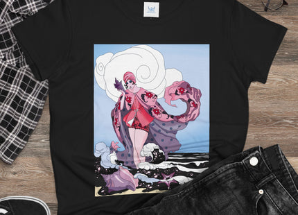 Goddess of the Swirling Sea Midweight Cotton Tee