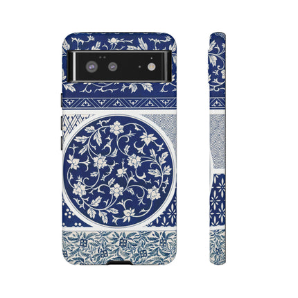 Blue Flower Pattern by Owen Jones Phone Cases