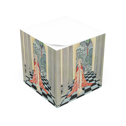 Cadmus Beheld a Female Figure by Virginia Frances Sterrett Note Cube