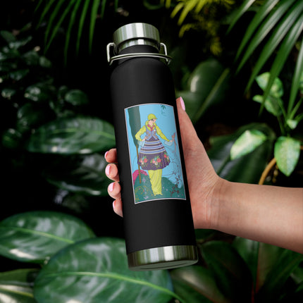 Exquisite Elegance by Umberto Brunelleschi Copper Vacuum Insulated Bottle, 22oz