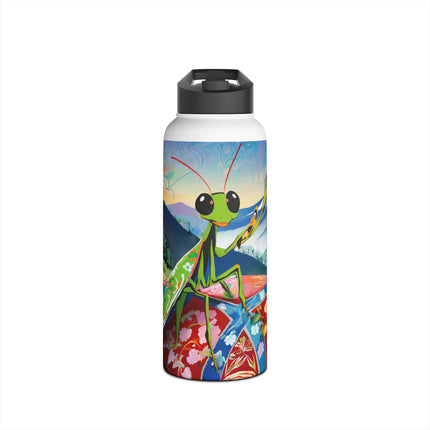 The Joyful Mantis Stainless Steel Water Bottle