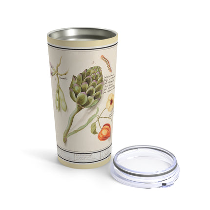 Artichoke, Broad Beans, and Lantern Plant by Anselmus Boëtius de Boodt Tumbler 20oz