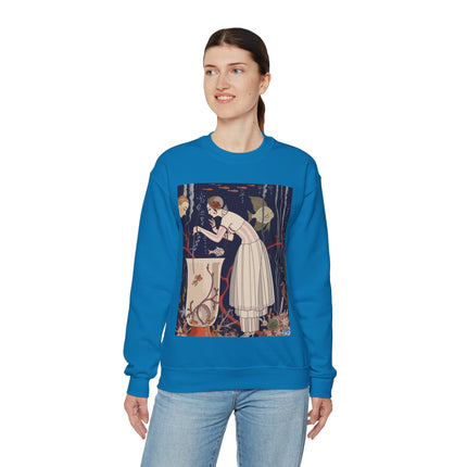 L'Etourdissant Petit Poisson (The Dazzling Little Fish) by George Barbier Heavy Blend™ Crewneck Sweatshirt
