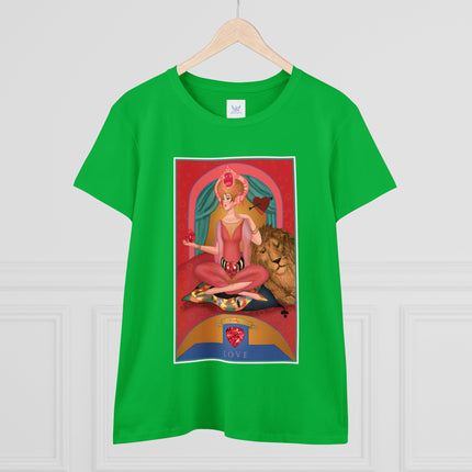 July & Ruby (from the Gem Series) by Sofia Chiostri Women's Midweight Cotton Tee