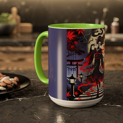 Halloween Sorceress Colorful Mugs (11oz, 15oz)