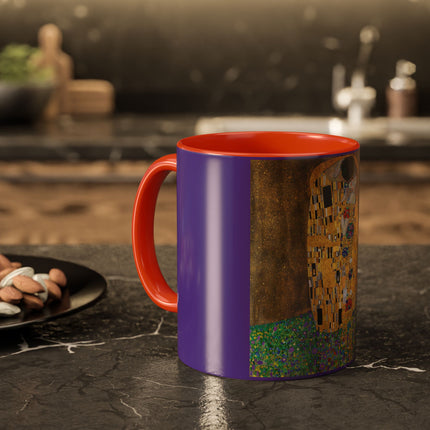 The Kiss by Gustav Klimt Colorful Mugs (11oz, 15oz)