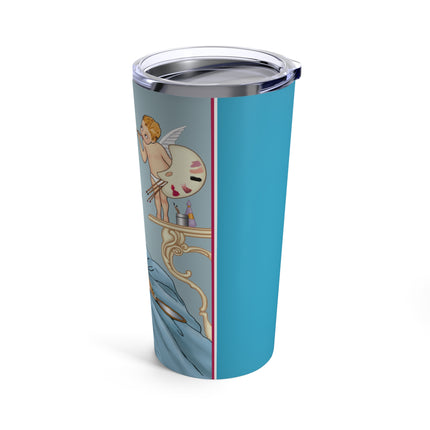 The Enchanting Painter: A Fairy's Artistic Touch Tumbler 20oz