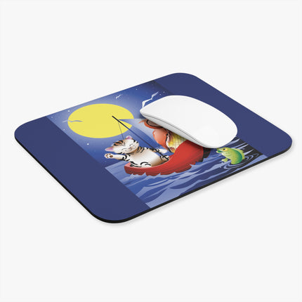 Embarking on a Moonlit Journey Mouse Pad, Rectangle