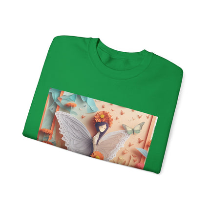 Zinnia Fairy Unisex Heavy Blend™ Crewneck Sweatshirt