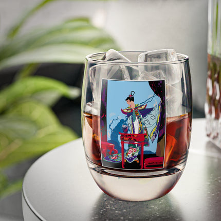 A Visual Journey by Umberto Brunelleschi Whiskey Glass