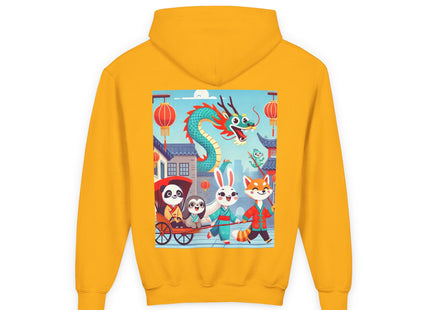 The Little Dragon and Friends Youth Heavy Blend Hooded Sweatshirt