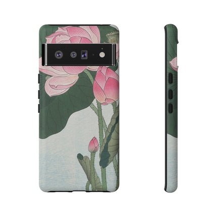 Blooming Lotus Flowers by Ohara Koson Phone Cases