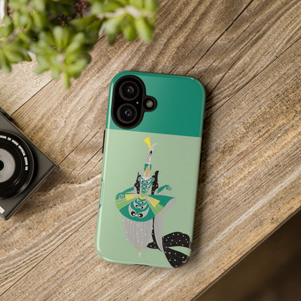 Peacock Dancer Phone Case – Opulent Glamour & Theatrical Elegance