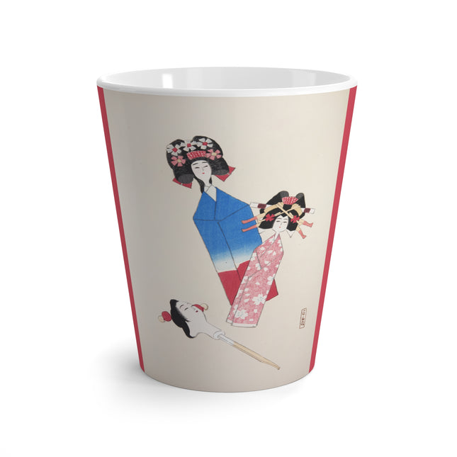Illustrations of Japanese Toys Pl.001 by Kawasaki Kyosen Latte Mug