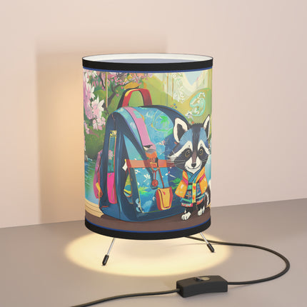 Baby Racoon Tripod Lamp