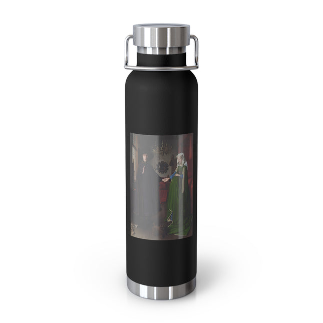 Arnolfini Portrait by Jan Van Eyck Copper Vacuum Insulated Bottle, 22oz