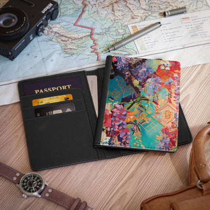 Golden Wisteria Symphony Passport Cover