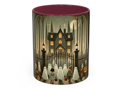 Ghostly Welcome – A Halloween Night Colorful Mugs (11oz, 15oz)