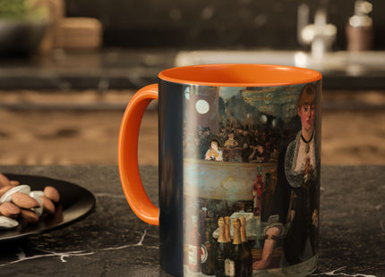 A Bar at the Folies-Bergère by Edouard Manet Colorful Mugs (11oz, 15oz)