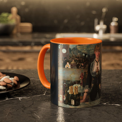 A Bar at the Folies-Bergère by Edouard Manet Colorful Mugs (11oz, 15oz)