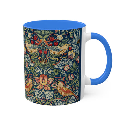 Strawberry Thief by William Morris Colorful Mugs, 11oz